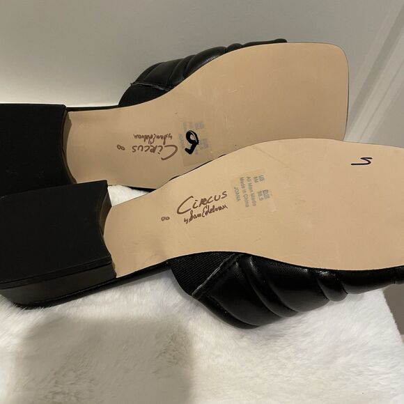Circus NY By Sam Edelman Joana Women’s Black Shoes Slides Sandals Size 8 NEW - Picture 6 of 13
